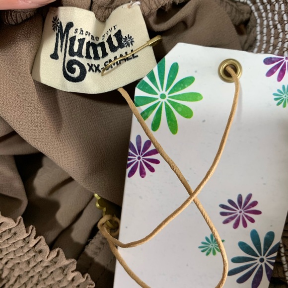 Show Me Your Mumu Hacienda Maxi Dress Dune Chiffon - Picture 6 of 9